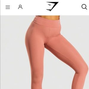 Gymshark Laser Cut Tights - Blush
